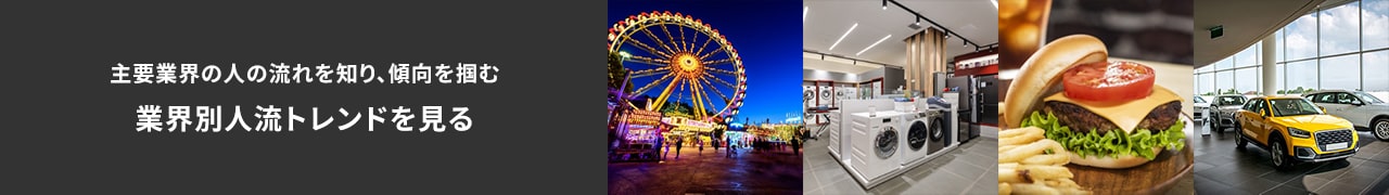 業界別人流トレンドを見る