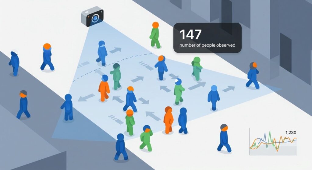 カメラで観測する人流の特徴 | 人流