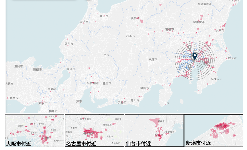 【 Location AI Platform 新機能リリースと機能改善】データ解析による実商圏把握をより広範囲に、競合の影響も可視化。消費者行動の予測もより精彩に。