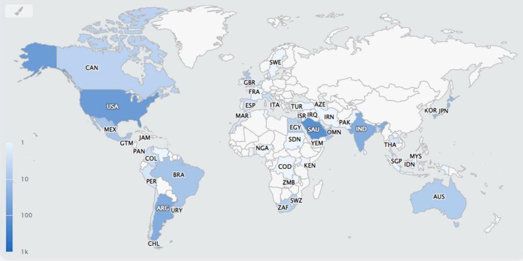 2022 FIFAワールドカップの出場国別サポーターの人流を調査