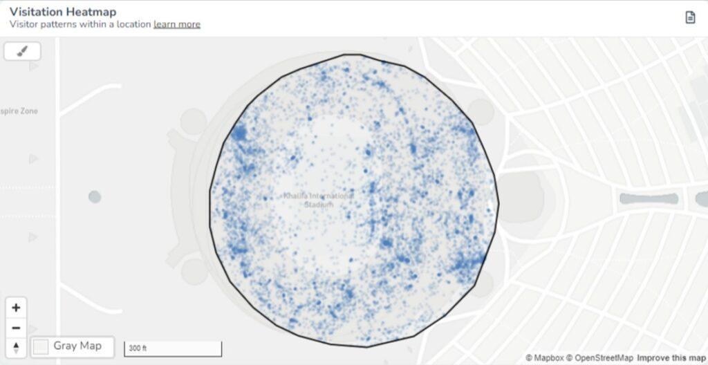2022 FIFAワールドカップの出場国別サポーターの人流を調査