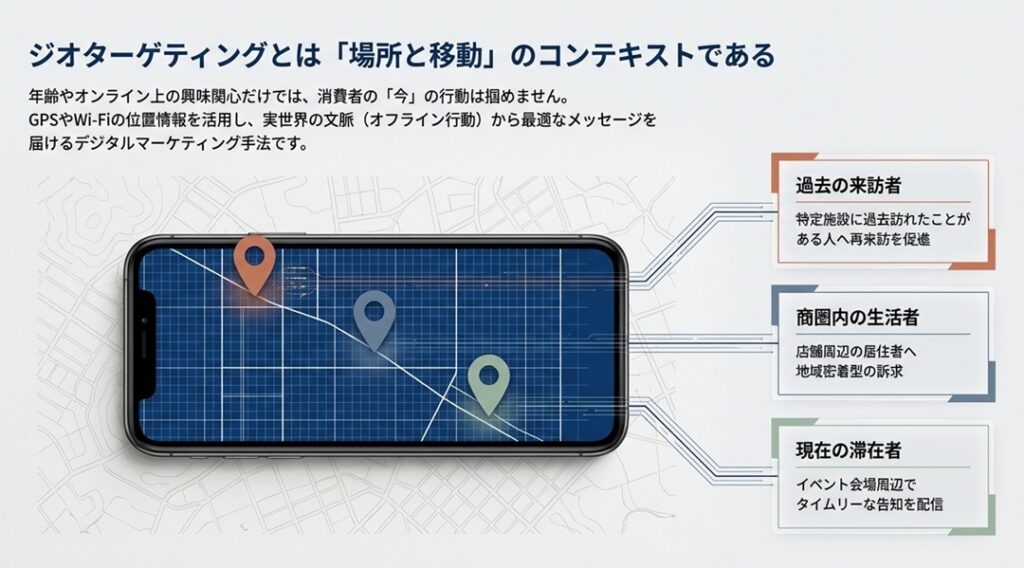 ジオターゲティング広告とは場所と移動のコンテキストである