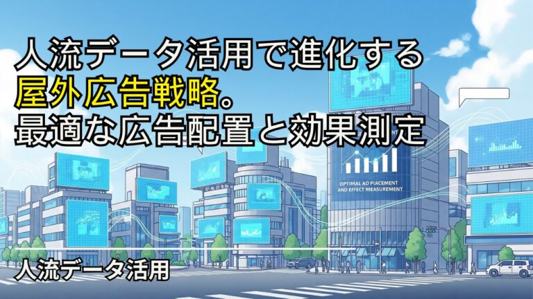 人流データ活用で進化する屋外広告戦略_最適な広告配置と効果測定