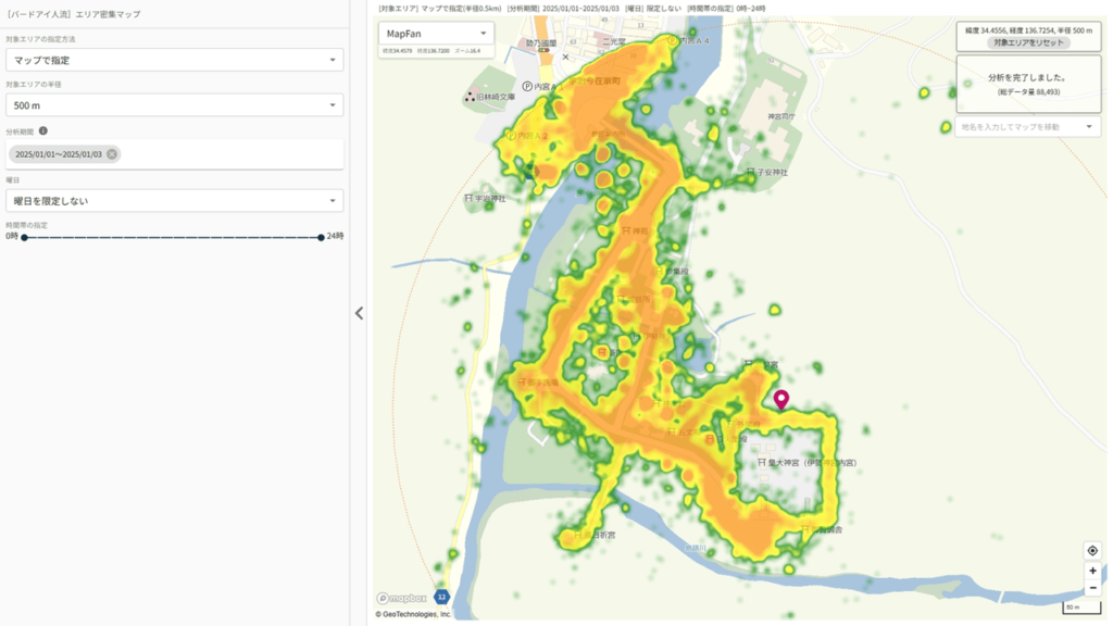 2025年お正月三が日の初詣スポット人流傾向と密集度を調査