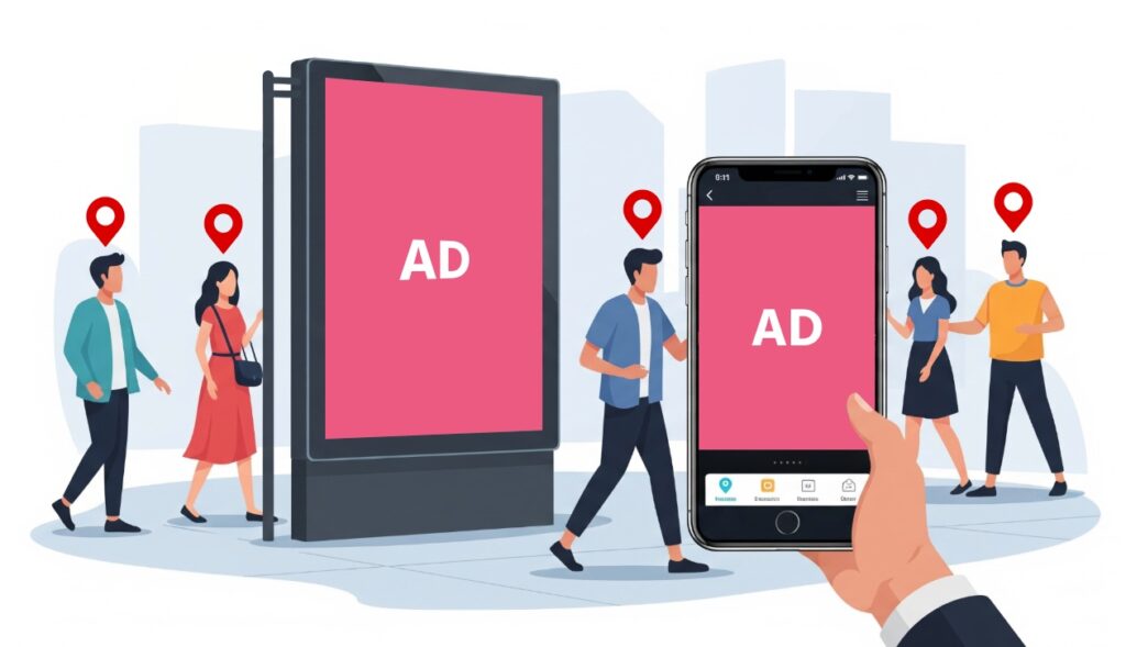 サイネージ人流ターゲティング広告の特徴