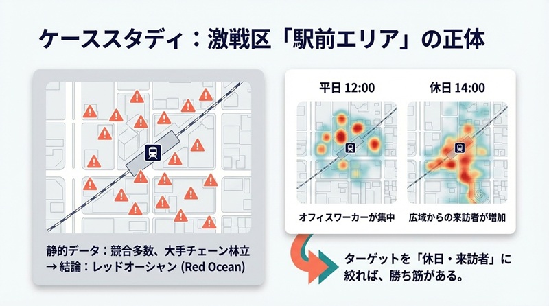 ケーススタディ_人流分析_激戦区駅前エリアの招待
