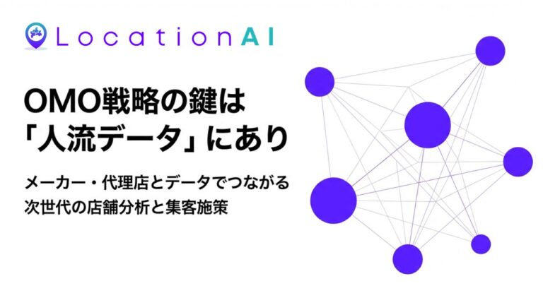 OMO戦略の鍵は「人流データ」にあり。メーカー・代理店とデータでつながる次世代の店舗分析と集客施策