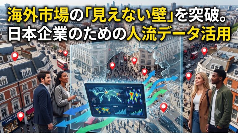 海外市場の見えない壁を突破日本企業のための人流データ活用 | 海外市場の「見えない壁」を突破。日本企業のための人流データ活用と実践まとめ