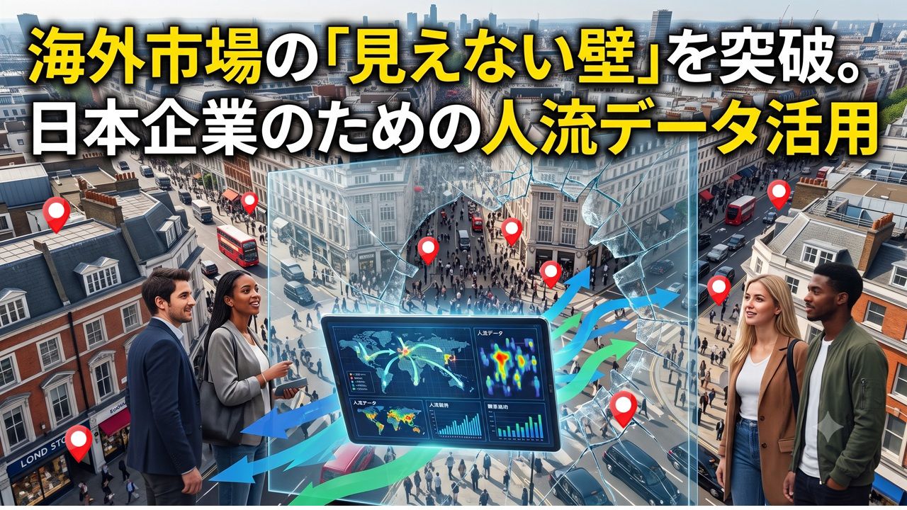 海外市場の見えない壁を突破日本企業のための人流データ活用 | 海外市場の「見えない壁」を突破。日本企業のための人流データ活用と実践まとめ